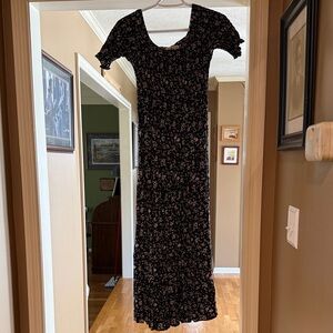 Natural life Floral Black Dress